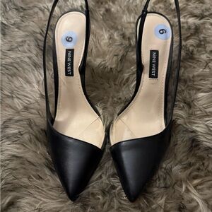 Nine West Black Pointed Toe Heels